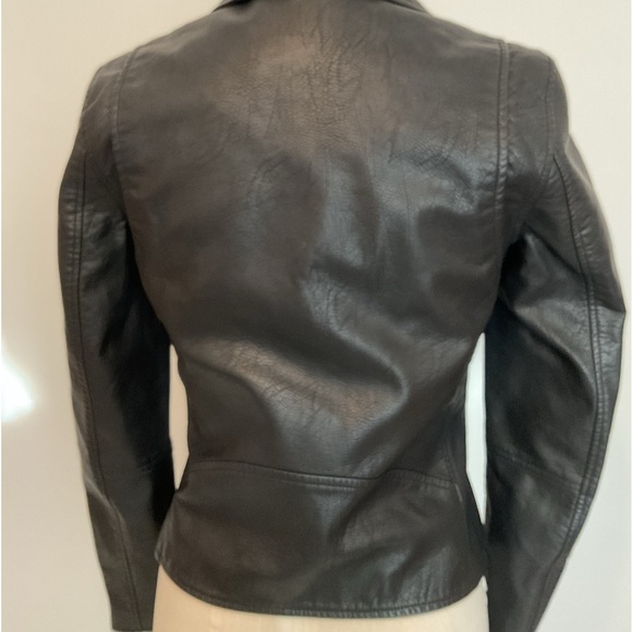 BlankNYC Black Moto Semi fitted Vegan Leather Jacket - Picture 9 of 14